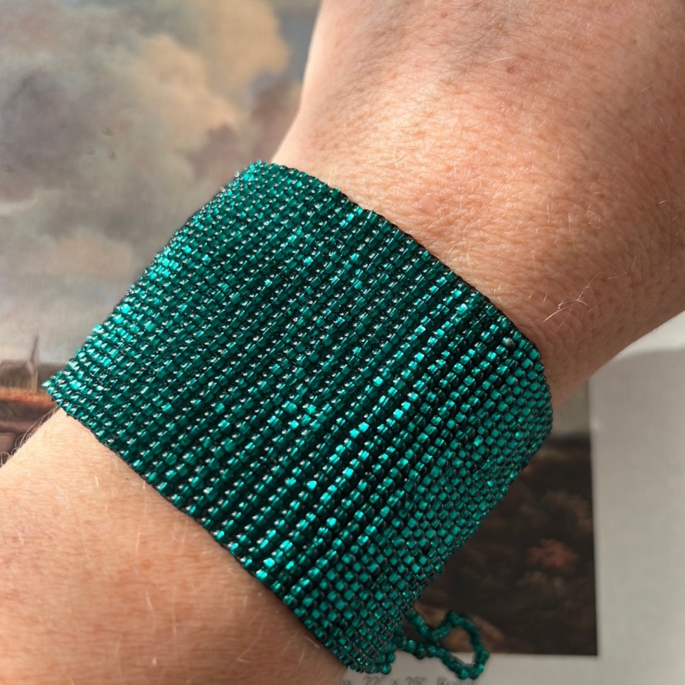 NWOT Handmade Beaded Loomed Cuff